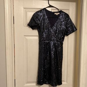 Dark Blue Sequin Dress from Francesca’s